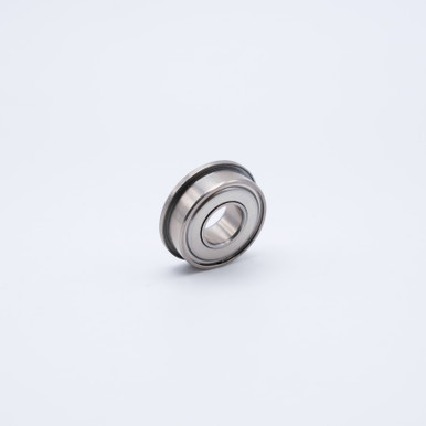 SFR168-ZZ Stainless Steel Flanged Mini Ball Bearing 1/4x3/8x1/8 Side View