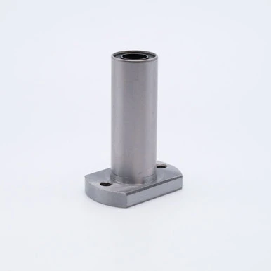 LMH8LUU Oval Linear Motion Flange Ball Bushing 8x15x45mm Left Angled View