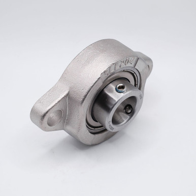 SSBSLF205-16 2-Bolt Flange Bearing Unit 1" Bore Front Left Angled View