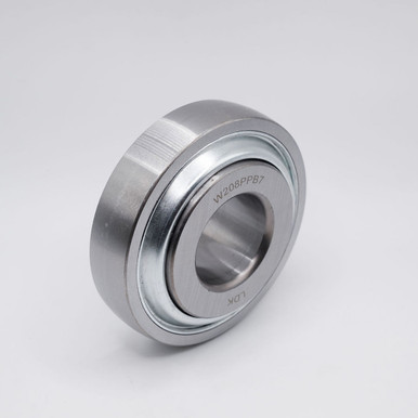 W208PPB7 Round Bore Disc Harrow Ball Bearing 1-3/16" Bore Left Angled View