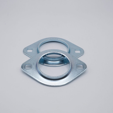 47MST 2-Bolt Pressed Steel Flange Housing 47mm Front View
