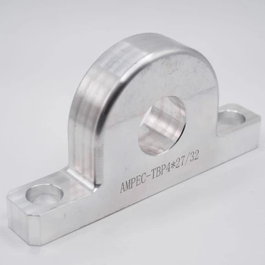 TBP1-1/8x3/8 2-Bolt Fixed Aluminum Pillow Block Housing Left Angled View
