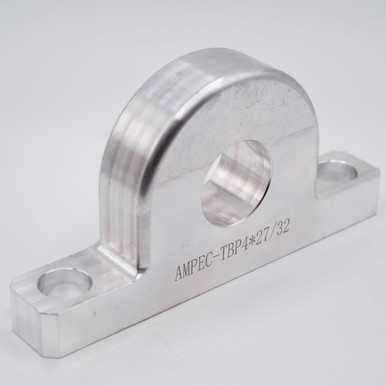 TBP29x5 2-Bolt Fixed Aluminum Pillow Block Housing Left Angled View