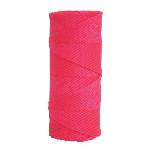 Braided Nylon Mason Line Fluorescent Pink #18 500ft