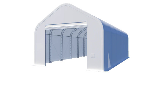 Gold Mountain Double Truss Peak Storage Shelter W20'xL40'xH16'