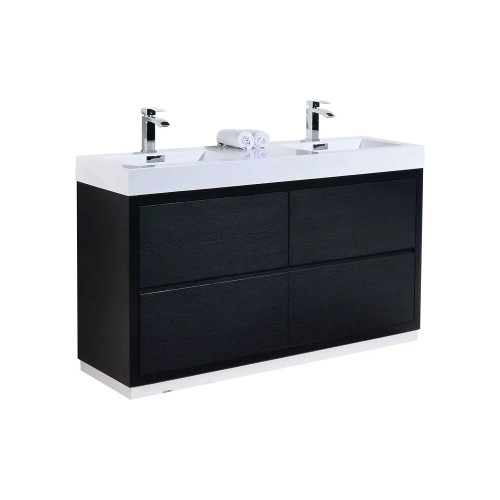 Bliss 60" Double Sink Freestanding Modern Bathroom Vanity Bliss 60" Double Sink Freestanding Modern Bathroom Vanity