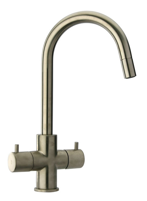 Kitchen / Bar / Prep Pulldown Faucet, 2 handle, Brushed Nickel