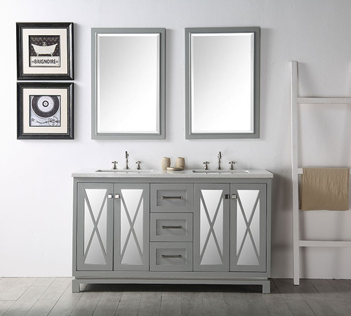 60 In. Bathroom Vanity Set (6460-CG)