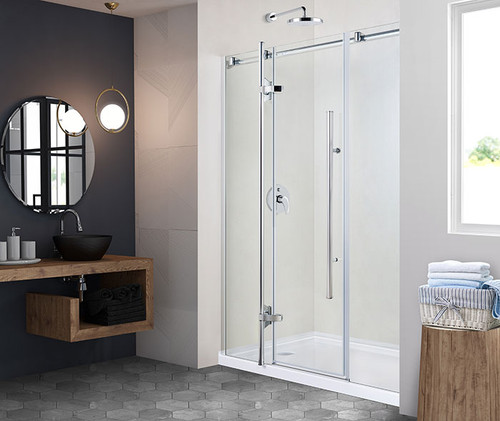 60 IN. PIVOT SHOWER DOOR (DK-CV3003-8)