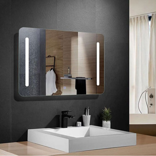 36 X 28 IN HORIZONTAL LED BATHROOM MIRROR WITH TOUCH BUTTON (DK-OD-N027)