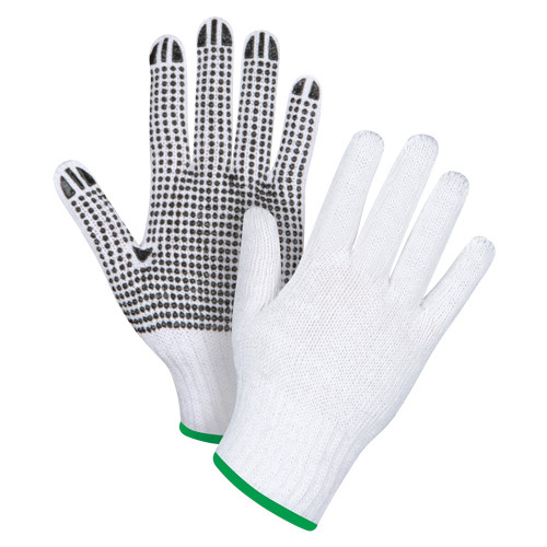 PVC Dotted Cotton Large Size Gloves 1 Dozen