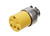 Connector 15A/250V w/Clamp - Yellow