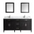 Vanity Art - Hudson 72" Double Sink Bathroom Vanity Set with Sink and Mirrors (Carrara Marble Top)