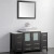 Bristol 54" Single Vessel Sink Bathroom Vanity Set with Sink and Mirror - 2 Side Cabinets