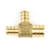 Brass Pex Tee ¾in Barb x ½in Barb x ¾in Barb