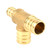 Brass Pex Tee ¾in Barb x ½in Barb x ¾in Barb