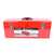 Toolbox With Lid Red Steel 24in