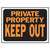 Sign Private Property Keep Out