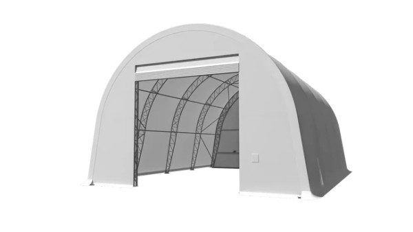 Double Truss Round M Model Storage Shelter W30'xL60'xH20'