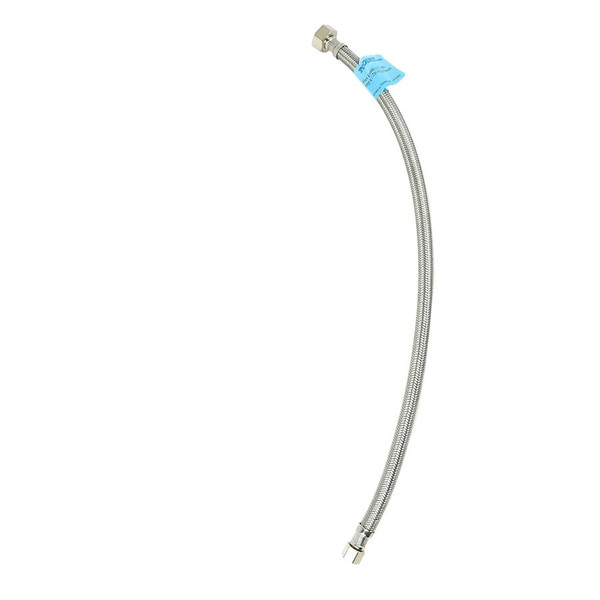Flex Connector SS 3 / 8in Comp x ½in FIP 20in Faucet
