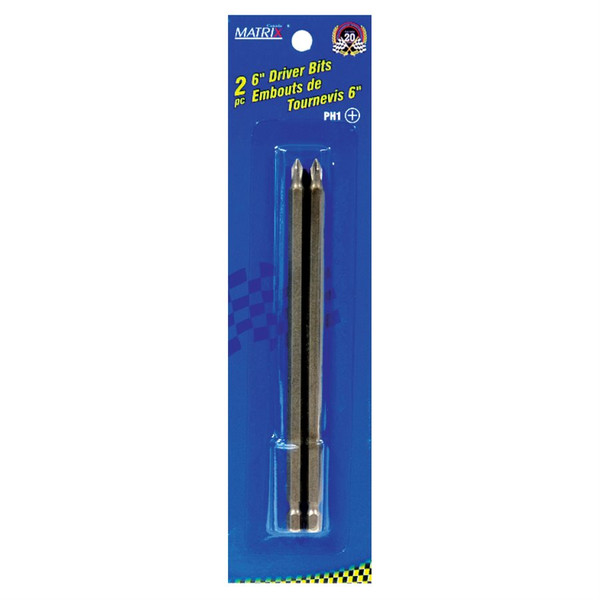 Driver Bit PH N°2 - 6in 2/pk