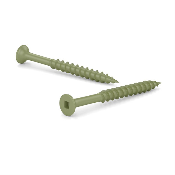 Screw Deck Green Ceramic N°8 x 2 ½in 100/Pk