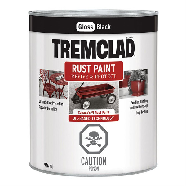 Paint Rust 946ml Gloss Black Tremco