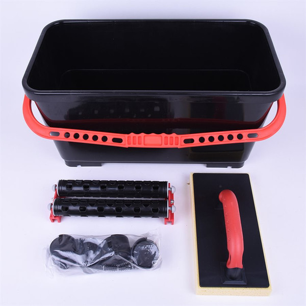 Grout Cleaning Kit 24L Twin-Roller Bucket & Hydra Sponge Float