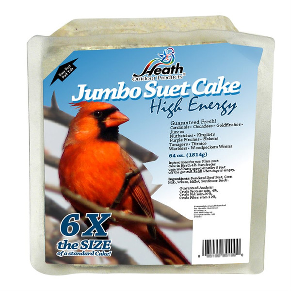 Songbird Suet Cake High Energy 4lb Jumbo (Fits Large Suet Cage)