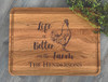 Life is better on the farm cutting board