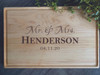 Mr. & Mrs. Custom Cutting Board