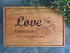 Love Grows Here Cutting Board