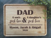 "Dad, A Son's First Hero & A Daughter's First Love" Custom Cutting Board
