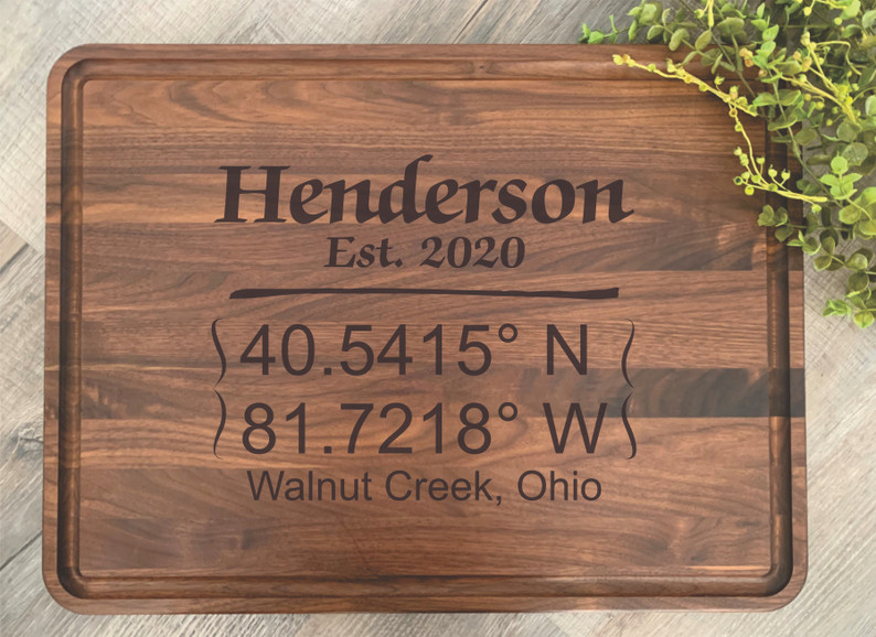 Coordinates Custom Cutting Board