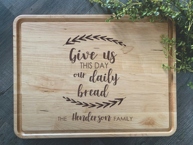 Our Daily Bread Tea Towel and Cutting Board Set