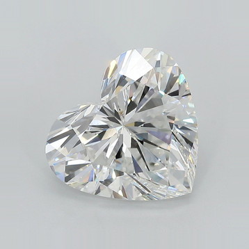 Heart 4.40 F VVS2 - #881614 - Lab Grown