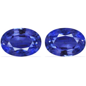 Oval 1.54tw Blue Sapphire Pair - #888648