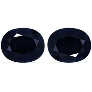 Oval 4.04tw Blue Sapphire Pair - #888646
