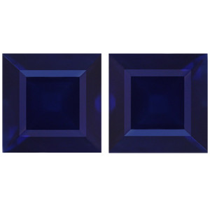 Princess 2.07tw Blue Sapphire Pair - #888679