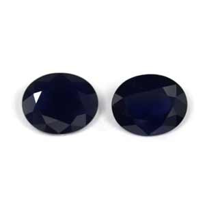 Oval 7.23tw Blue Sapphire Pair - #888689