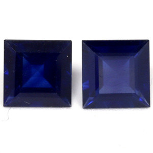 Princess 1.57tw Blue Sapphire Pair - #888763