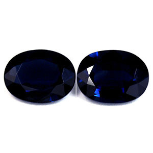 Oval 2.96tw Blue Sapphire Pair - #888846