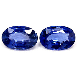 Oval 1.07tw Blue Sapphire Pair - #888941