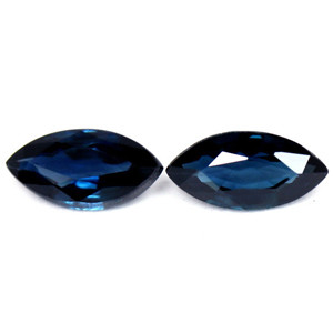 Marquise 0.94tw Blue Sapphire Pair - #888945