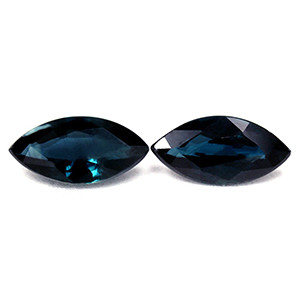Marquise 1.44tw Blue Sapphire Pair - #888949