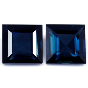Princess 1.55tw Blue Sapphire Pair - #888952