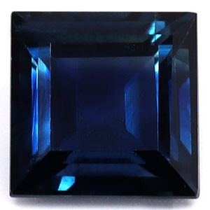 0.93ct Princess Blue Sapphire Gemstone 5.32X5.28X3.02 MM - #889197