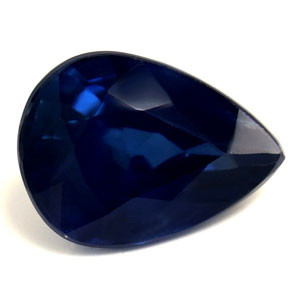 0.96ct Pear Blue Sapphire Gemstone 6.99X5.11X3.53 MM - #889342