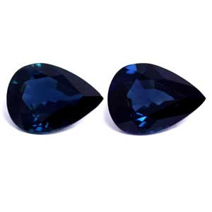 Pear 3.47tw Blue Sapphire Pair - #889285