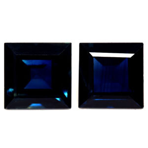 Princess 1.76tw Blue Sapphire Pair - #889724